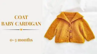 Chunky baby cardigan, fast knitting. Coat Baby Cardigan by SeventhSedge. Full video tutorial