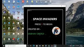 Space Invaders Game👽 in Python using Object-Tracking-OpenCV