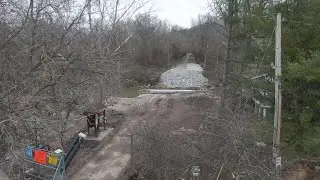 Loveland Ohio O'Bannon Bridge Replacement Drone Video 2024