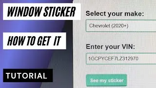 How to Easily Find Your Vehicle&rsquo;s Window Sticker Online | Step-by-Step Guide