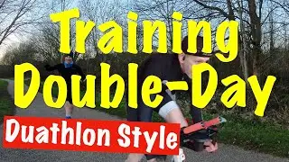 Duathlon Double Workout Day! Zwift Bike, Run Threshold