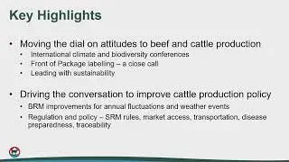 Canadian Cattle Association Update
