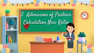 3 Admission of Partner how to Calculation New Ratio 🧾#12thclass #youtube 