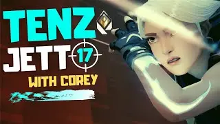 TENZ GETS CARRIED BY COREY | RADIANT JETT GAMEPLAY ON ICEBOX -VALORANT