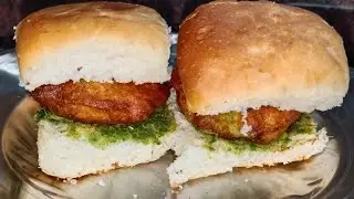 'VADA PAV' | How to Make Mumbai Street Style Vada Pav With Garlic Chutney |Vada pav by Nisha cooking
