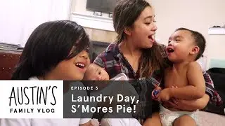 Folding Laundry & Making S'more Pie | Austin Vlog | HiHo Kids