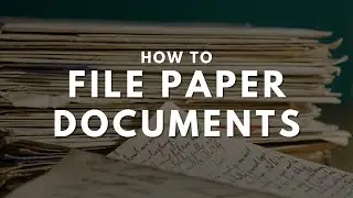 How to file paper documents | EASY in 3 ways | Become organise and sort out files in your office