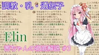 【Elin】茜ちゃんの徹底解説 #3 調教・乳・遺伝子
