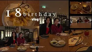 18TH BIRTHDAY VLOG 🍰 . 𖦹˙— exam, four course dinner, hotel alba, shopping || BDAY VLOG #2
