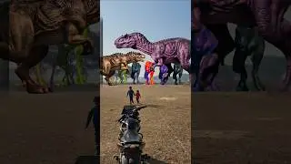 Big dinosaur trex chase part-1631 #dinosaur #jurassicworld #dino #trex #jurassicpark #shorts #viral
