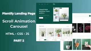 Part 2 &ndash; Plantify eCommerce Website Banner Section | Web Development Tutorial with HTML, CSS, JS