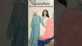 I found the Prettiest Anarkali from Amazon | festive wear suits for summer wedding| festive Anarkali
