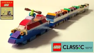 LEGO Classic 10717 11717 Train. Review 2020 Amtrak Train. Tutorial