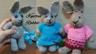 Easy Bunny Knitting Pattern]Knitted Rabbit / Knitted toy / Body, Ears (Part 2 of 4)