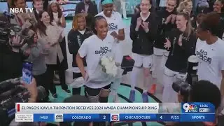 El Paso's Kayla Thornton receives WNBA championship ring