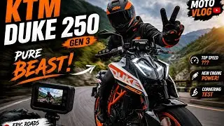 Moto vlogging on ktm duke 250 gen3 new model 2025 