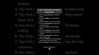 Modern dating paradox | #VERUS #quotes #life #love #motivation #lifelessons #trending #viral #shorts