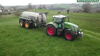 New Fendt 828 S4 Design Line (4h) & Joskin à l'épandage de lisier
