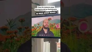 Как убрать фон во время прямой трансляции | Зелёный экран не нужен