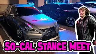 Pulled Up to a SoCal Stance Car Meet | Low Cars Everywhere