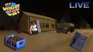 ❄️CZEKAMY NA CZĘŚCI🚙 ZARABIAMY U PANA ŚWINKI 🔴 LIVE - My Winter Car #28