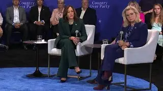 Kamala Harris, Liz Cheney participate in moderated conversation in Brookfield, WI (Oct. 21, 2024)