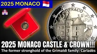 #72: Памятная монета 2 евро &ndash; 2025 г. Монако 🇲🇨 Карладес 🏰 Забытая крепость?