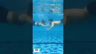 Under Water Romance || #romantic #couple #youtubeshorts