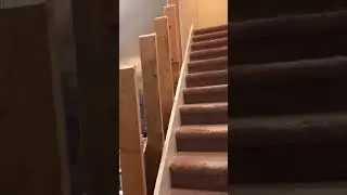 DYI How to transform an upgrade drywall to baluster railing-P1