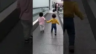 &ldquo;Follow Me&rdquo; &ndash; Little Rhea Takes the Lead at the Airport 💗🛫 #TinyBossLady  #RheaInAmerica