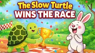 Turtle and Rabbit Story 🐢🐰 | Slow and Steady Wins the Race | Kids Moral Story
