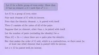 (Abstract Algebra 1) Basic Group Proof 3