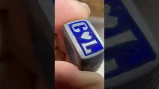 Gold ring enamel work #gold #shorts