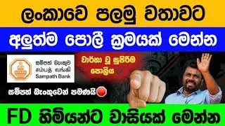 🇱🇰Sampath Bank New Fixed Deposit Rates |fd rates in sri lanka 2025 | 75 days investment return 