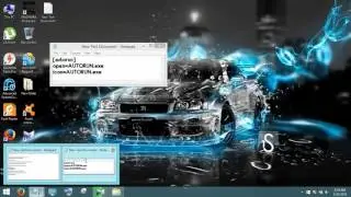 how to create an autorun using notepad