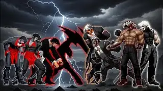 [KOF Mugen] Dark Iori Yagami Team Vs Dark Rugal Bernstein Team