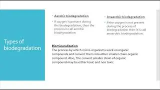 what is Biodegradation | Types of biodegradation #chemistrytop