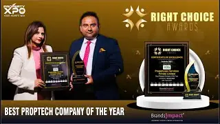 Best Proptech Company of the Year 2021 - Propertyxpo Awarded by BrandImpact Right Choice Awards
