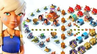 MAX LEVEL Boom Beach Player vs Low Level