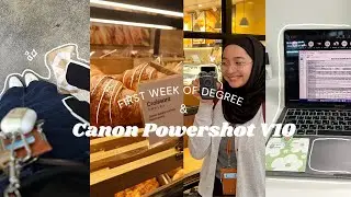 ♡ first week as a degree student, 📦new vlogging camera unboxing + quick review✨
