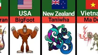 Mythical creatures from different countries