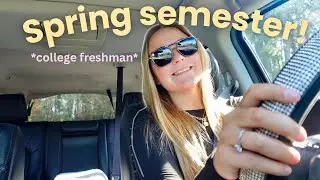 starting spring semester of college! *get back into routine*