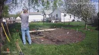Chicken Coop with run, Day 2