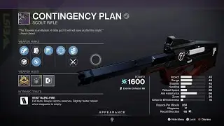 This is why you need a Contingency Plan [Destiny 2]