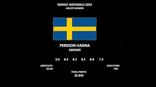 Hanna Persson  - 2025 Adult Women's Division - Sweden
