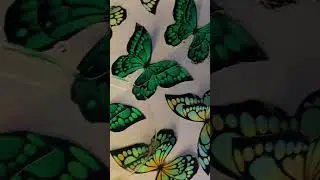 Green butterflies for our bouquets #butterfly #love #gift #flowers #bouquet #handmade #green #led
