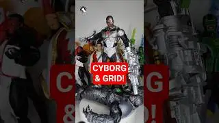 DC Multiverse Cyborg & Grid! #dcmultiverse #mcfarlanetoys #actionfigures #cyborg
