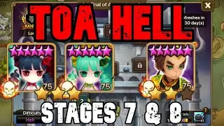 SUMMONERS WAR / TOA HELL STAGES 7 & 8 -NIKKY/CHARLOTTE & WIND MONKEY KING - MARCH 2021