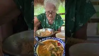 กินข้าวกับแกงลูกตำลึง อร่อย #ยายดอกไม้
