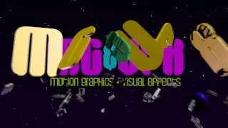 Exploding Logo Letters
